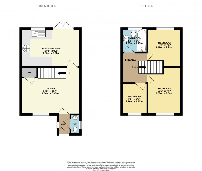 Floorplan for Kilkenny, Plot 98, Cornfield Way, Winterton, DN15 9FG