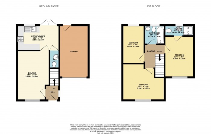 Floorplan for Kildare, Plot 16, Cornfield Way, Winterton