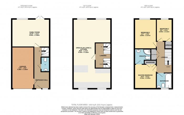 Floorplan for Cambrai Close, Lincoln