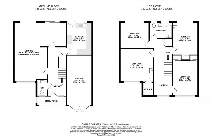 Floorplan for Park View Avenue, Branston, Lincoln