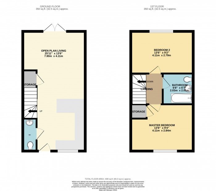 Floorplan for Wesley Road, Cherry Willingham, Lincoln