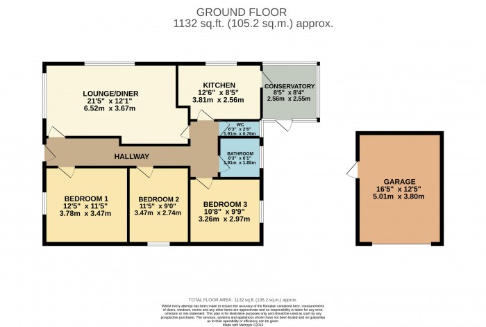 Floorplan for Westfield Avenue, North Greetwell, Lincoln