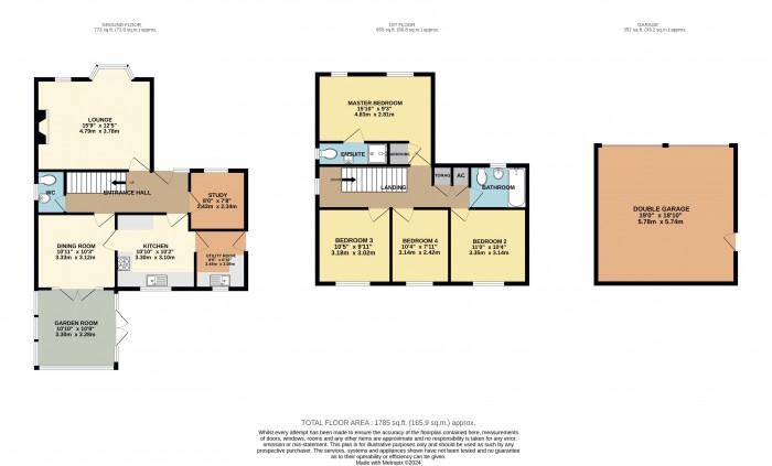 Floorplan for Woodlands Close, Potterhanworth, Lincoln