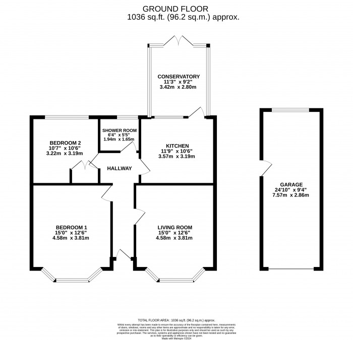 Floorplan for Waterford Lane, Cherry Willingham, Lincoln