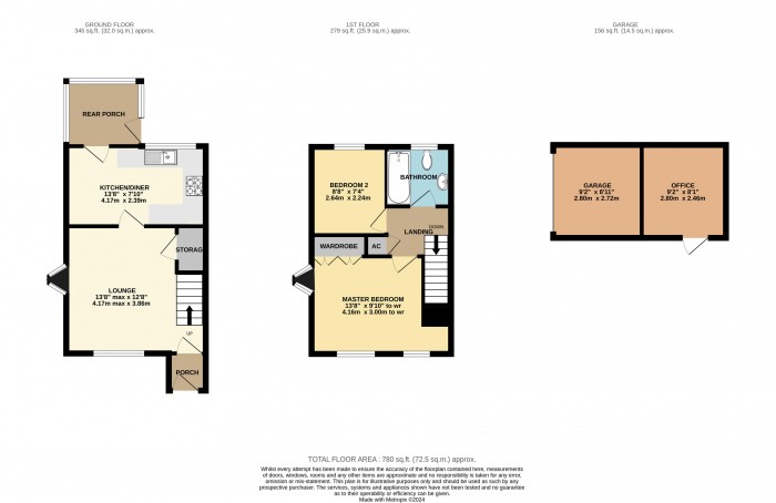 Floorplan for Badgers Close, Skellingthorpe, Lincoln