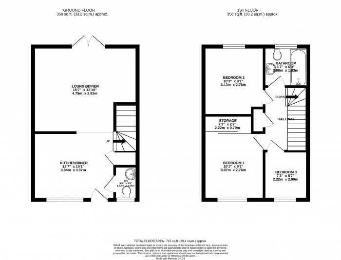 Floorplan for Westbrooke Road, Lincoln