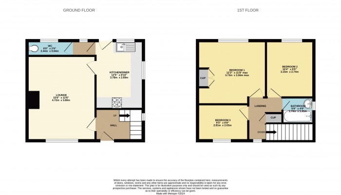 Floorplan for Ashdown Avenue, Scunthorpe