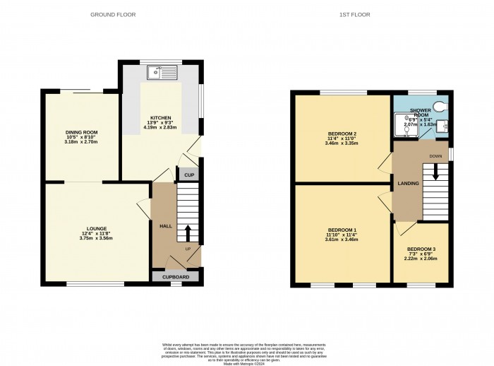 Floorplan for Birchwood Road, Scunthorpe