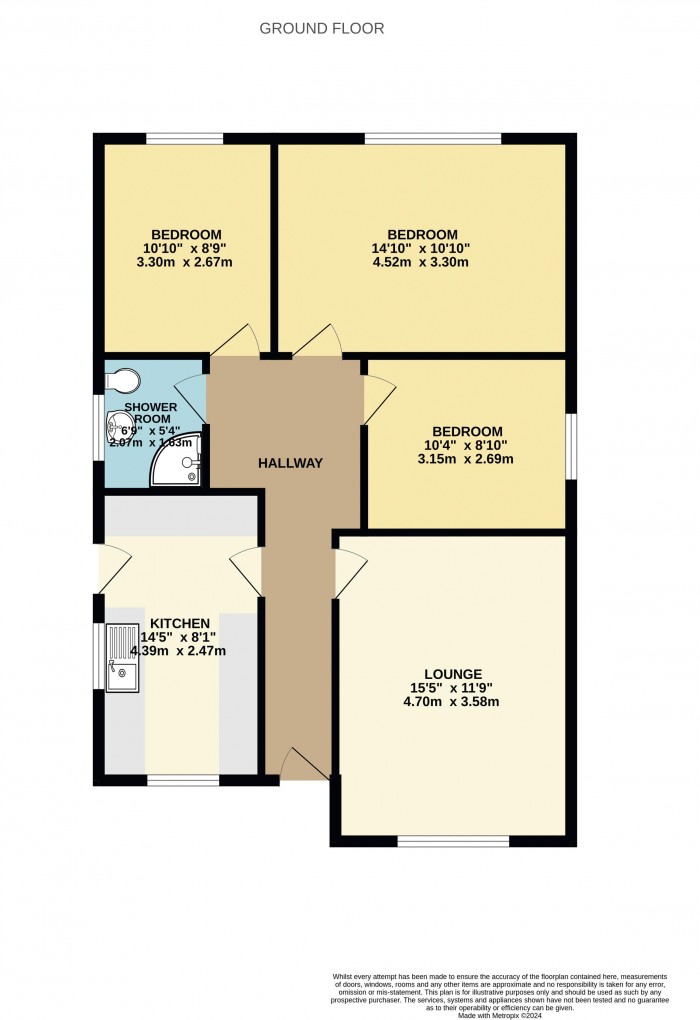 Floorplan for Shelroy Close, Scunthorpe