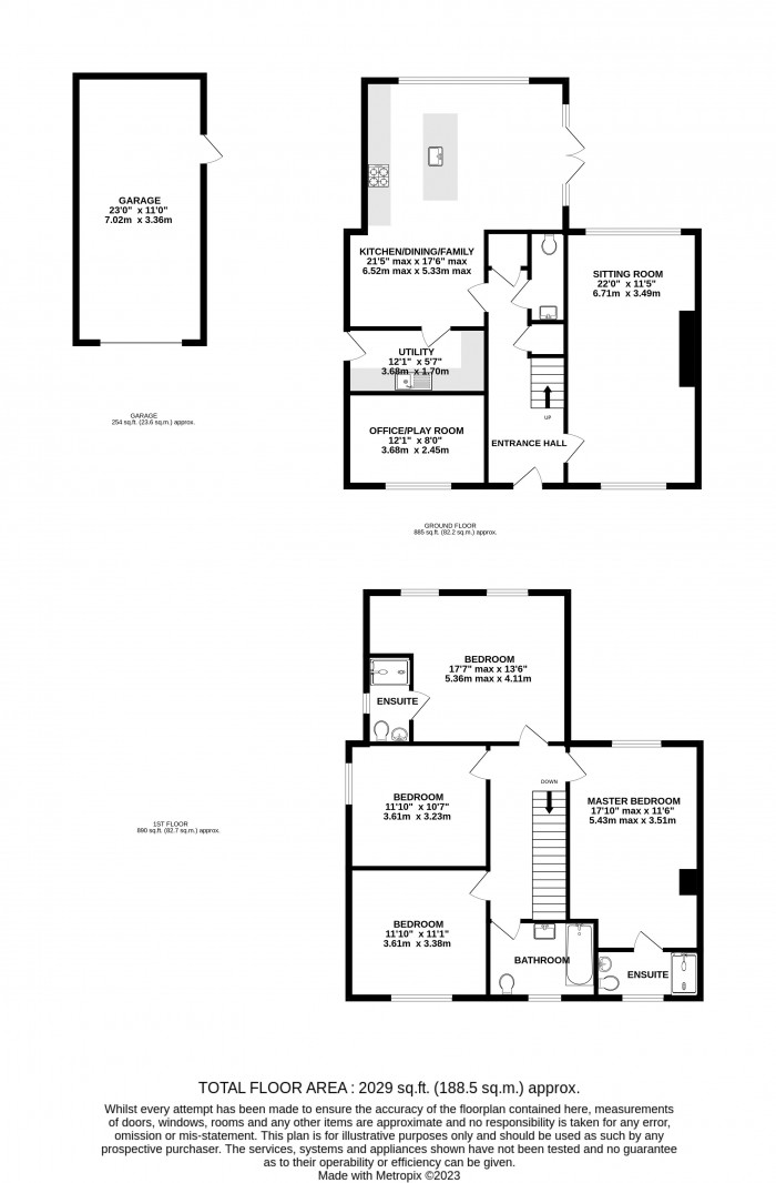 Floorplan for Hazel House, Cross Street, Potterhanworth, Lincoln