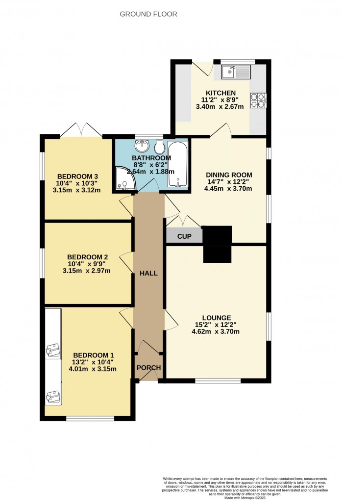 Floorplan for Brooklands Avenue, Broughton