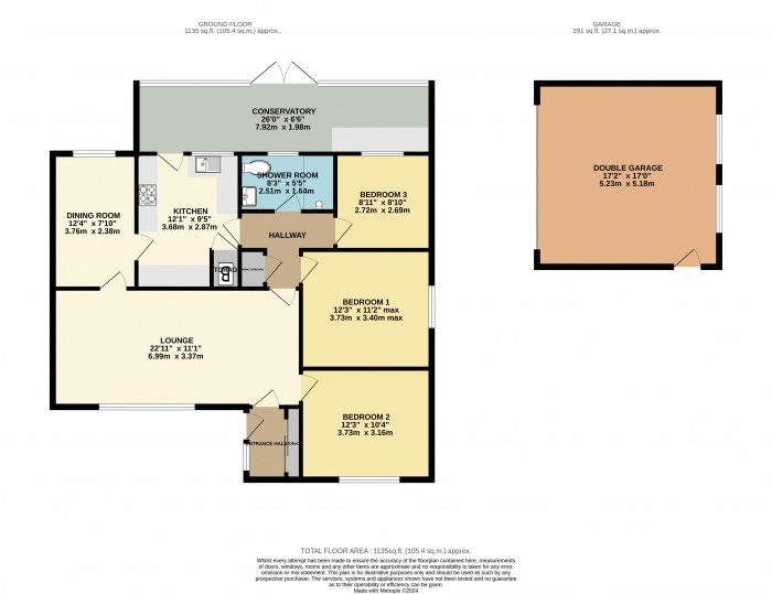 Floorplan for Pocklington Crescent, Winthorpe, Newark