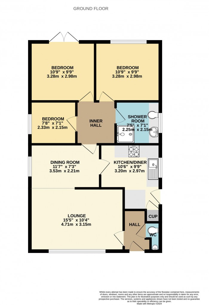 Floorplan for The Dales, Bottesford