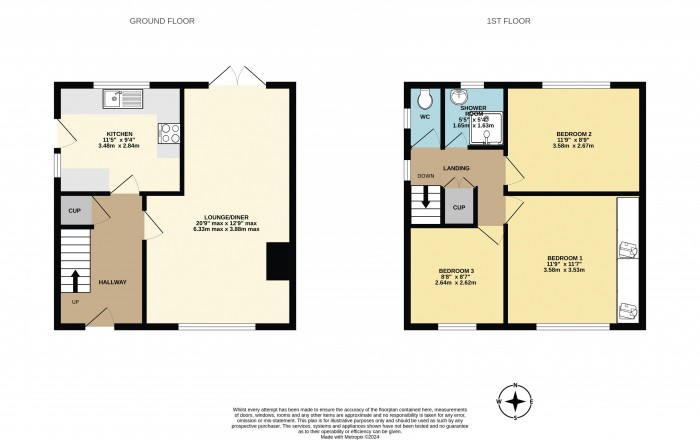 Floorplan for Sherburn Crescent, Scunthorpe