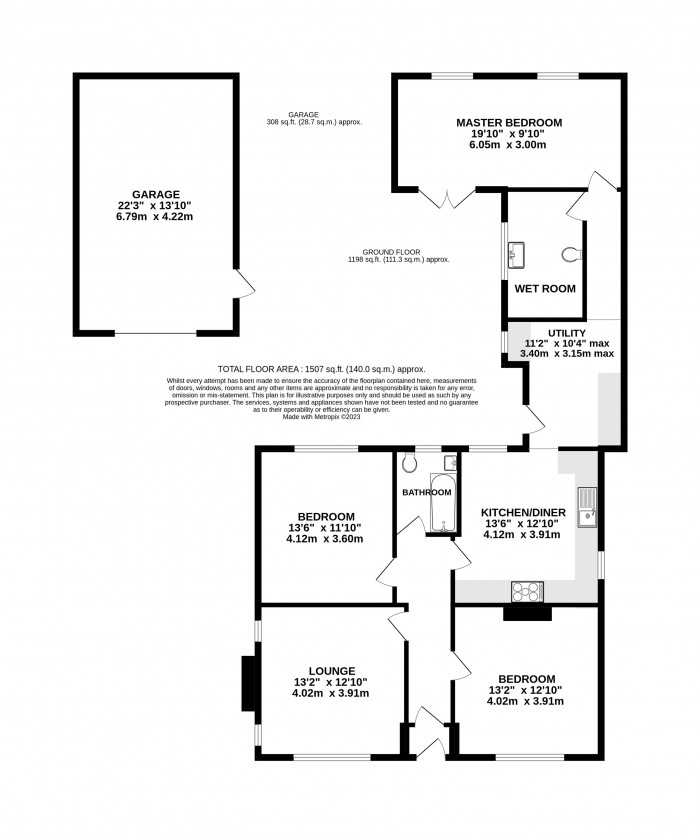 Floorplan for Sleaford Road, Bracebridge Heath, Lincoln