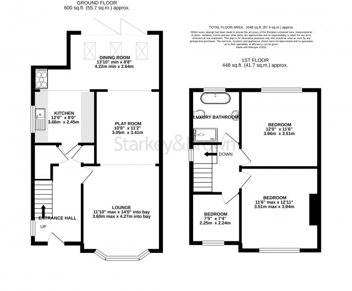 Floorplan for Buttery Close, Lincoln