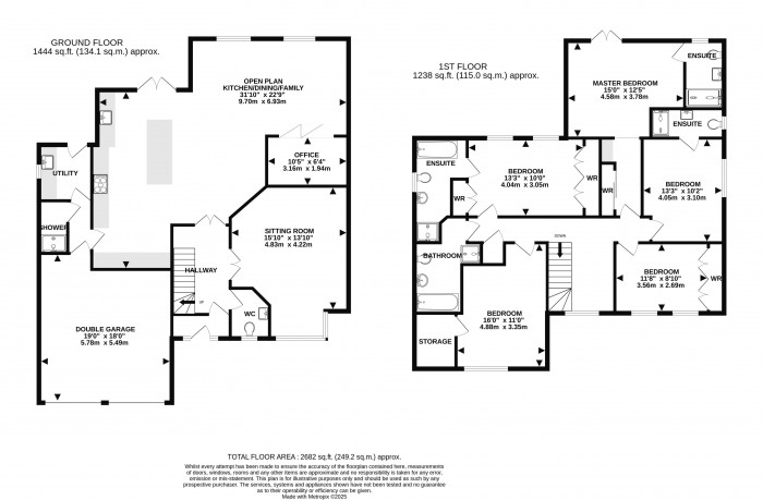 Floorplan for Maple Drive, Sudbrooke, Lincoln