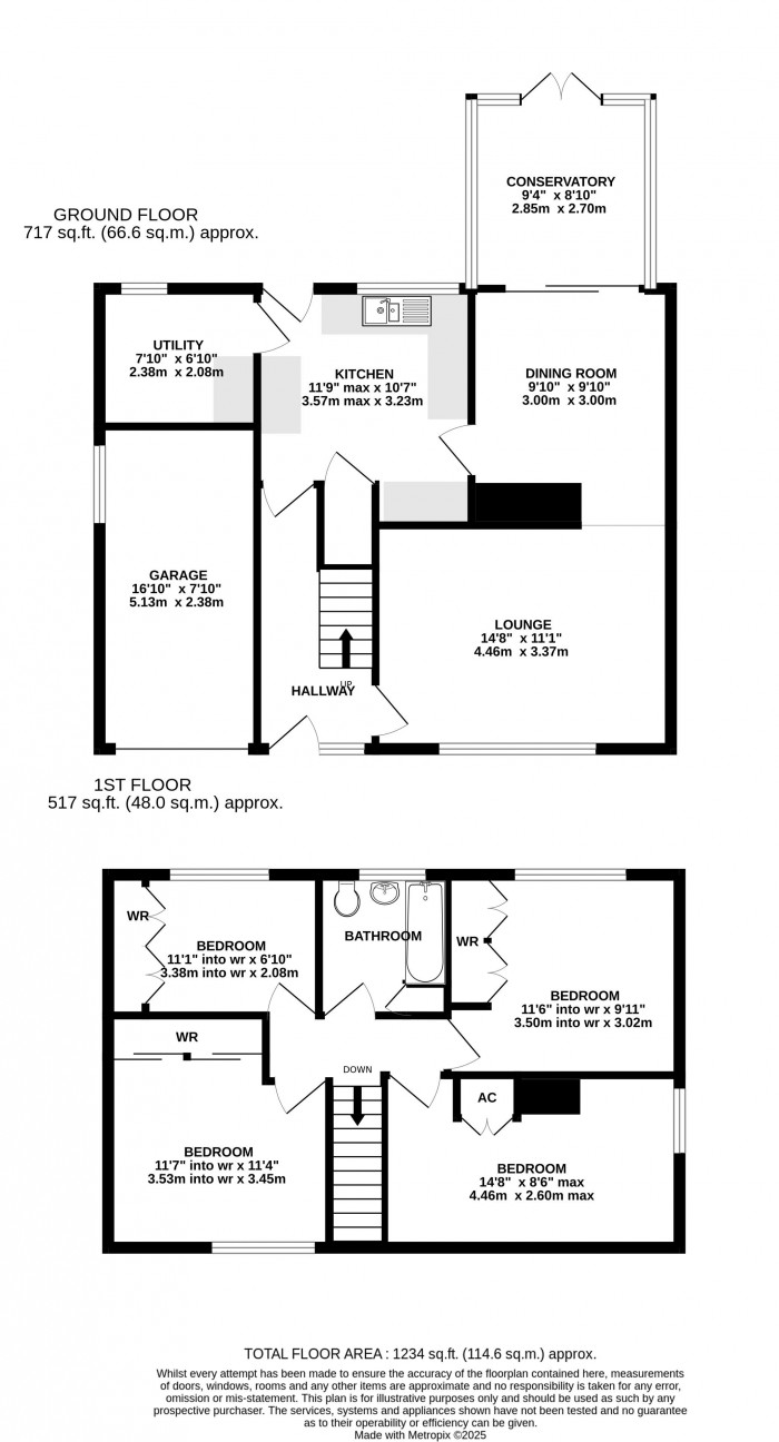 Floorplan for Minster Drive, Cherry Willingham, Lincoln