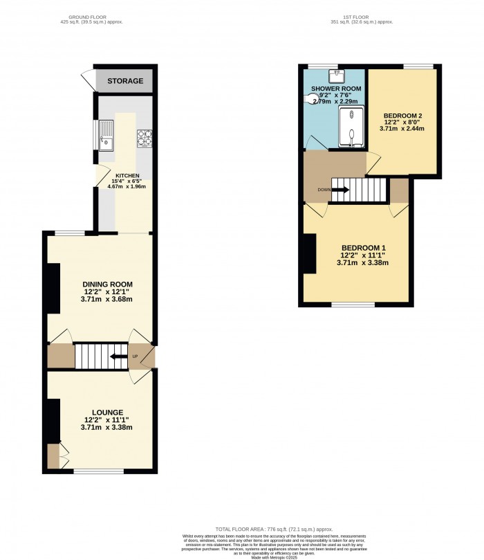 Floorplan for Mill Road, Uphill, Lincoln