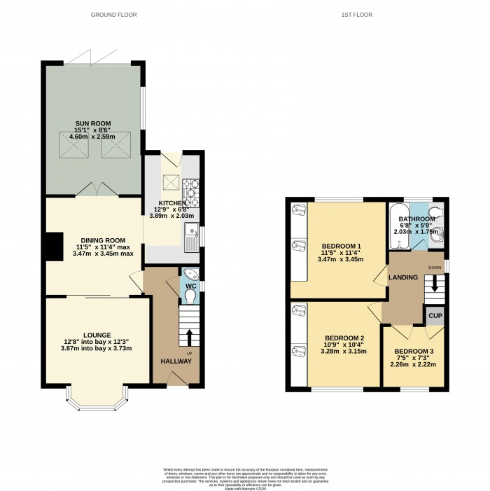 Floorplan for Kathleen Avenue, Scunthorpe