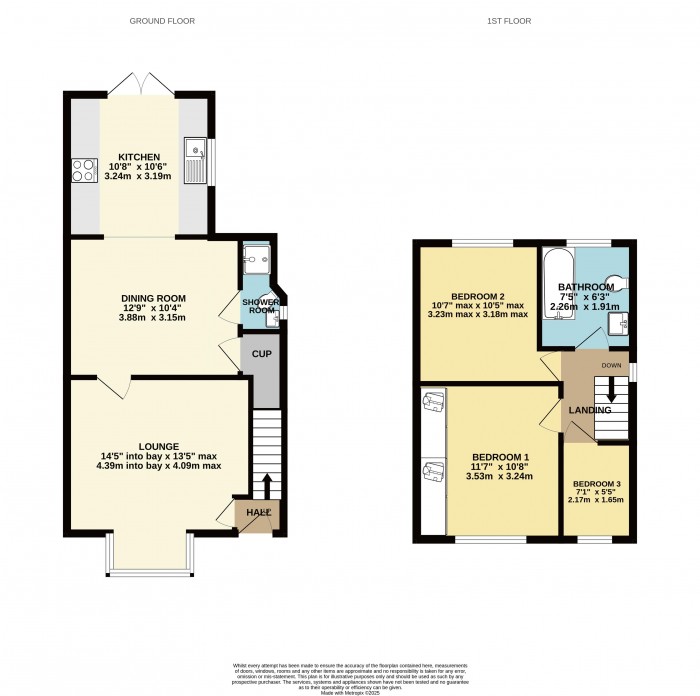 Floorplan for Moorwell Road, Bottesford