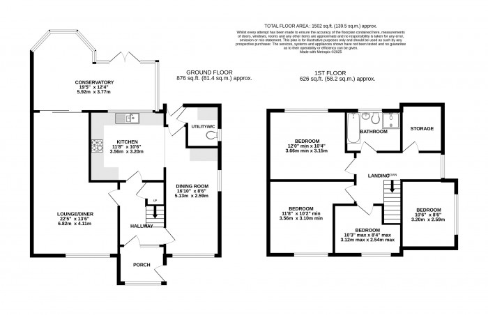 Floorplan for Church Lane, Cherry Willingham, Lincoln