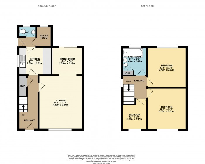 Floorplan for Ogilvy Drive, Bottesford