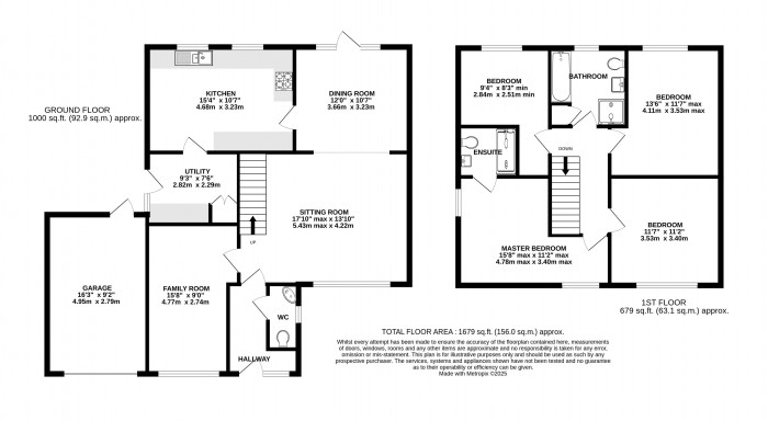 Floorplan for Chelsea Close, Forest Park, Lincoln