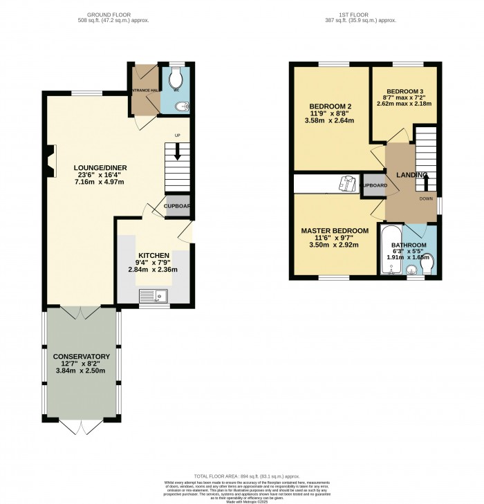 Floorplan for Rossington Close, Metheringham, Lincoln