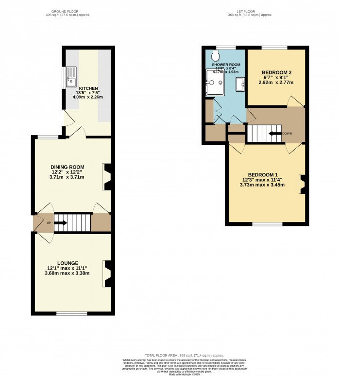 Floorplan for Mill Road, Uphill, Lincoln