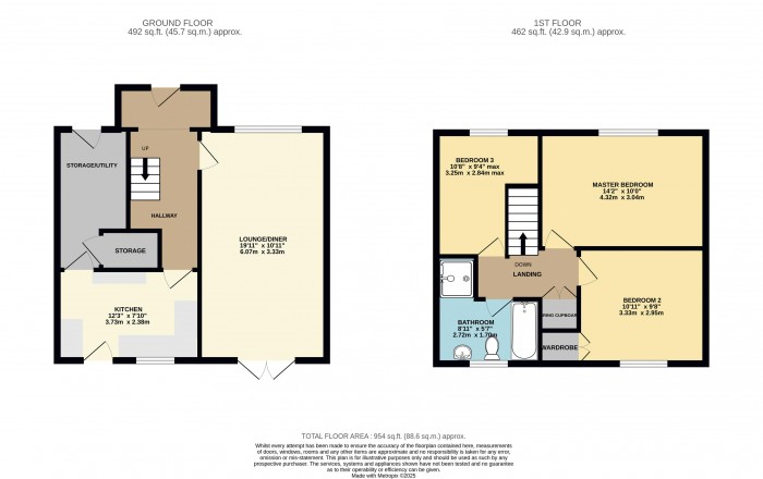 Floorplan for Ingleby Crescent, Lincoln