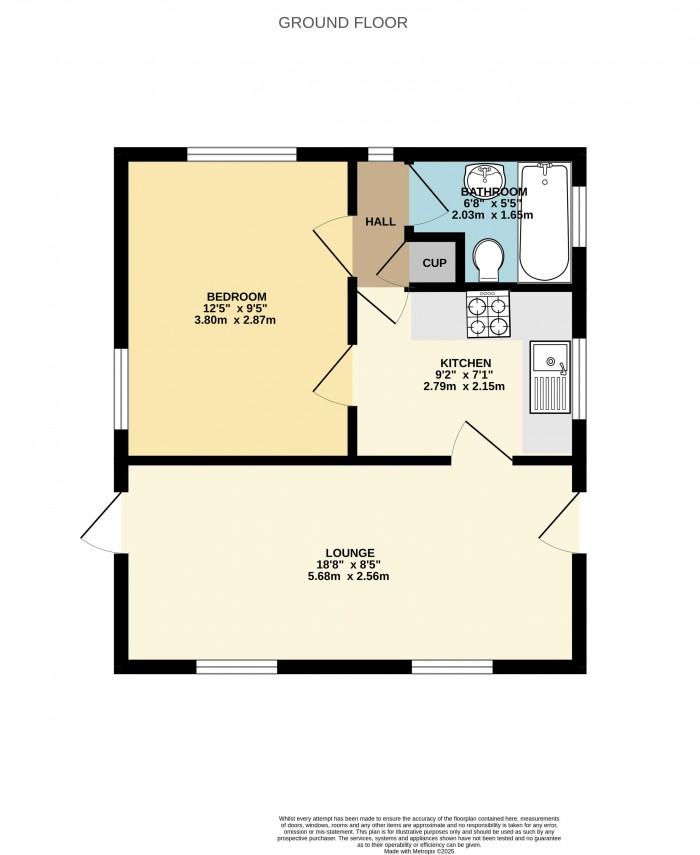 Floorplan for Cedar Avenue, Charnwood Park Estate, Scunthorpe