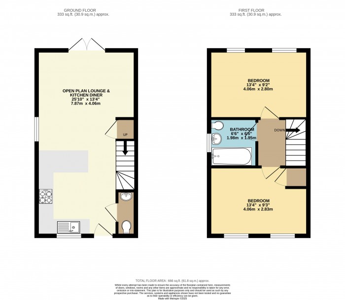 Floorplan for Wesley Road, Cherry Willingham, Lincoln