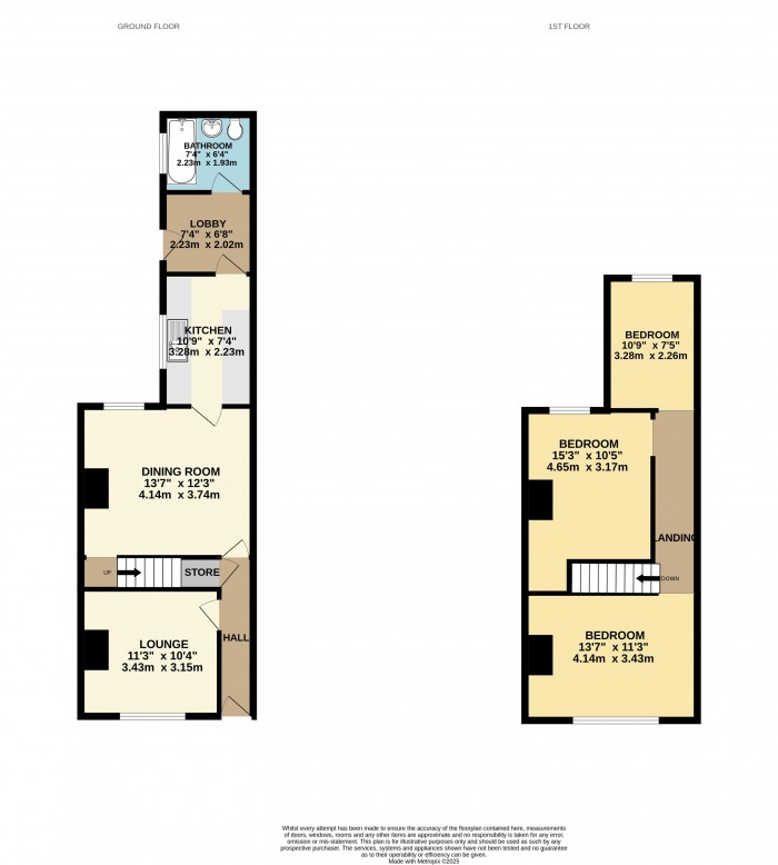 Floorplan for Earl Street, Scunthorpe