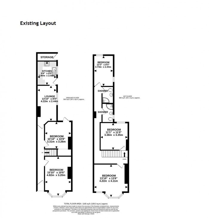 Floorplan for West Parade, West End, Lincoln