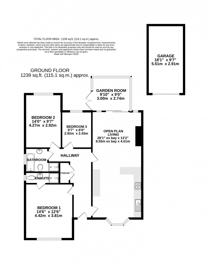 Floorplan for Grantham Road, Waddington, Lincoln