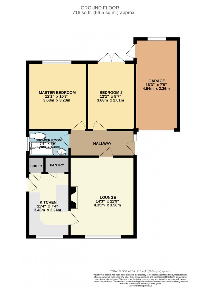 Floorplan for Paynell, Dunholme, Lincoln