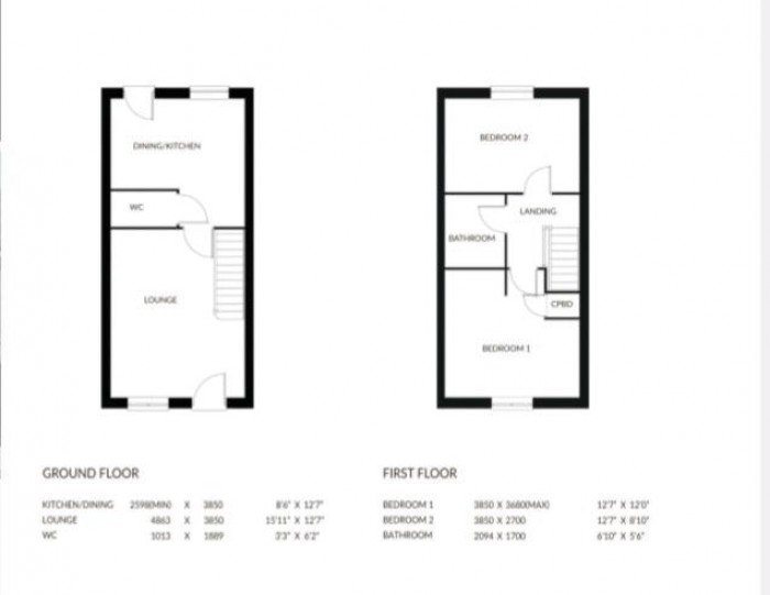 Floorplan for Plot 142, The Jade, Langton Rise, Horncastle