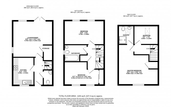 Floorplan for Elder Close, Lincoln