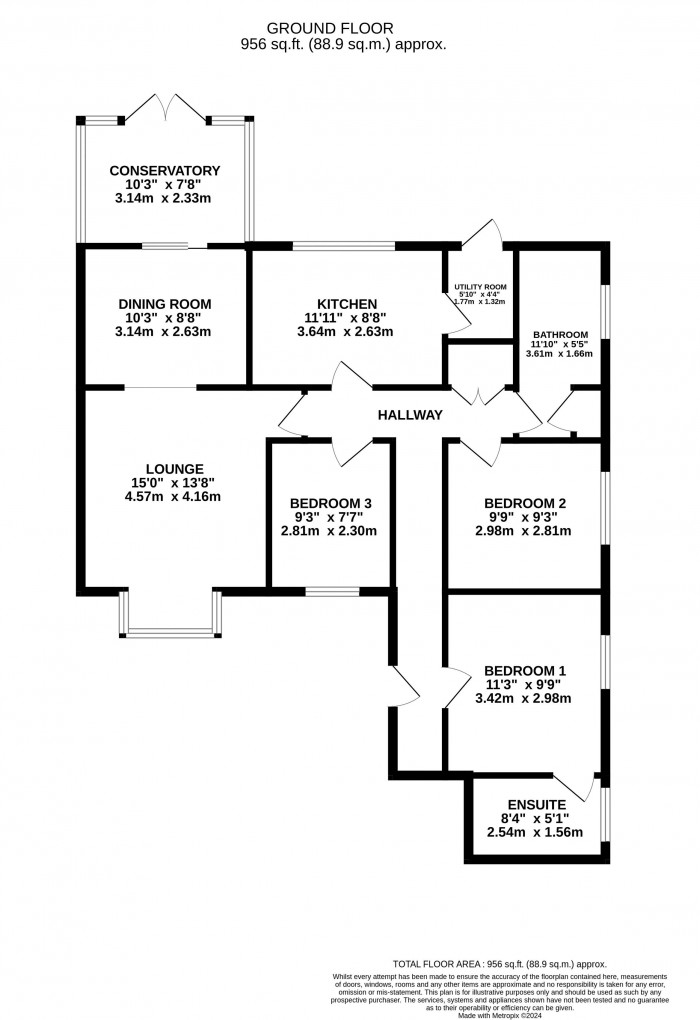 Floorplan for Dunholme, Lincoln