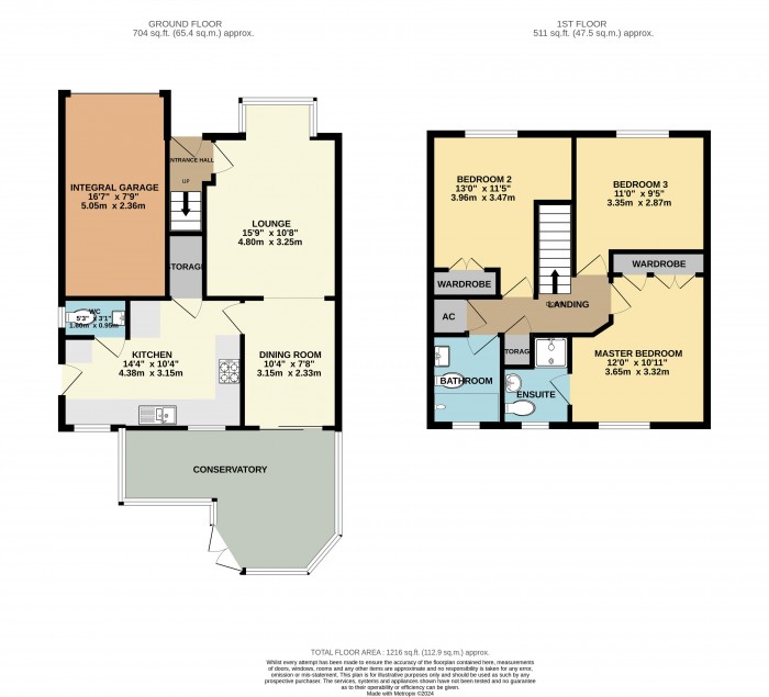 Floorplan for Heron Walk, North Hykeham, Lincoln