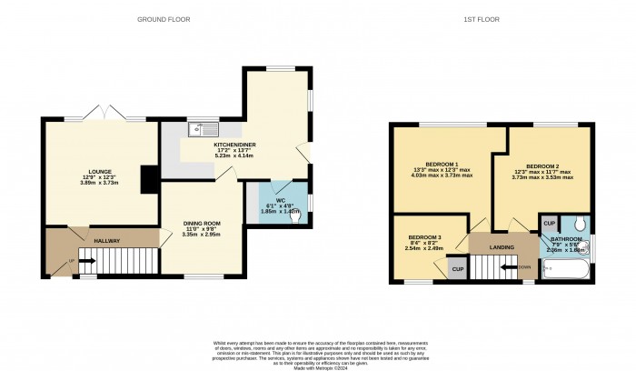 Floorplan for Barlings Avenue, Scunthorpe