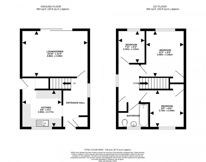 Floorplan for Gynewell Grove, Glebe Park, Lincoln