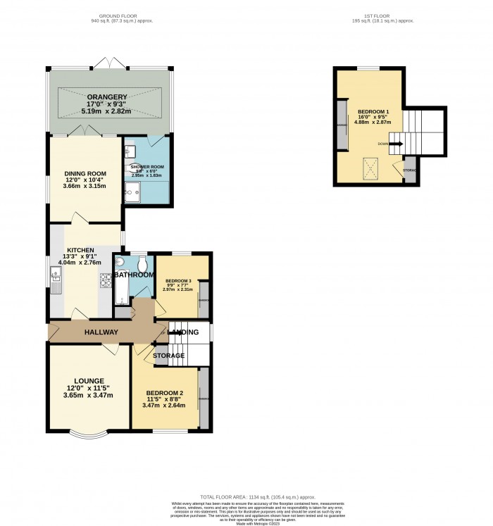 Floorplan for Washingborough Road, Heighington, Lincoln