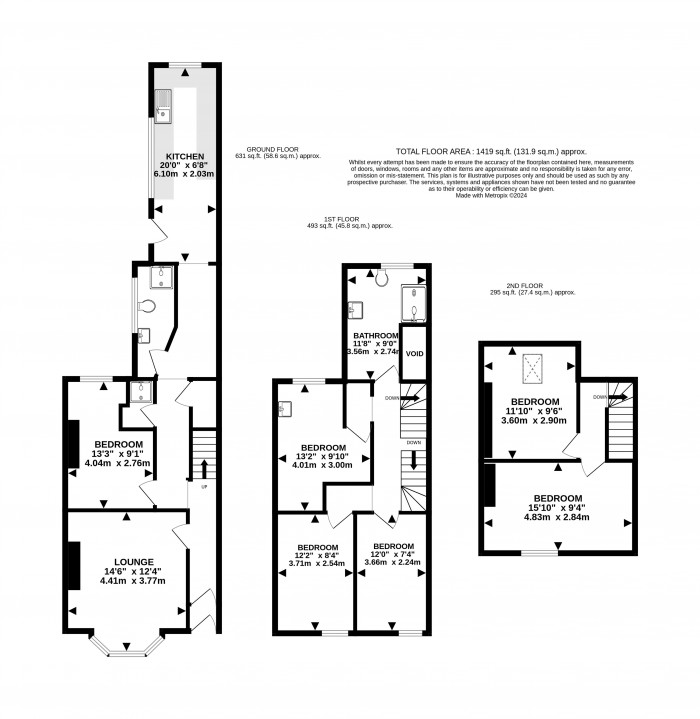 Floorplan for West Parade, West End, Lincoln