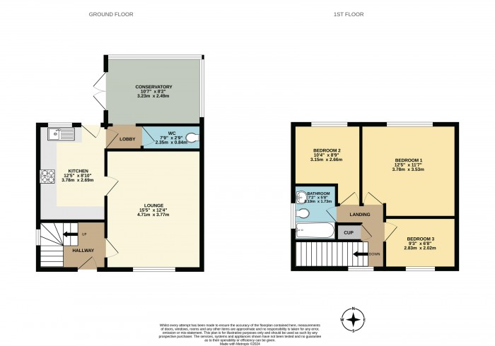 Floorplan for Ashdown Avenue, Scunthorpe