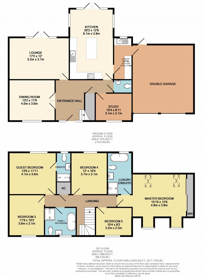 Floorplan for Plot 36, The Northorpe, Garrett Rise, Heighington